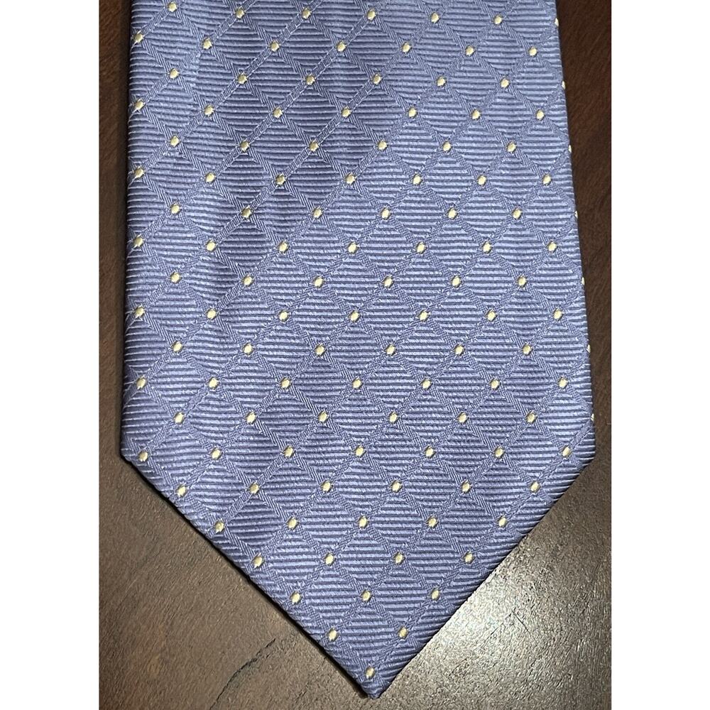 Ziggurat Blue Gold Hand Made 100% Silk Men’s Neck Toe Made In China